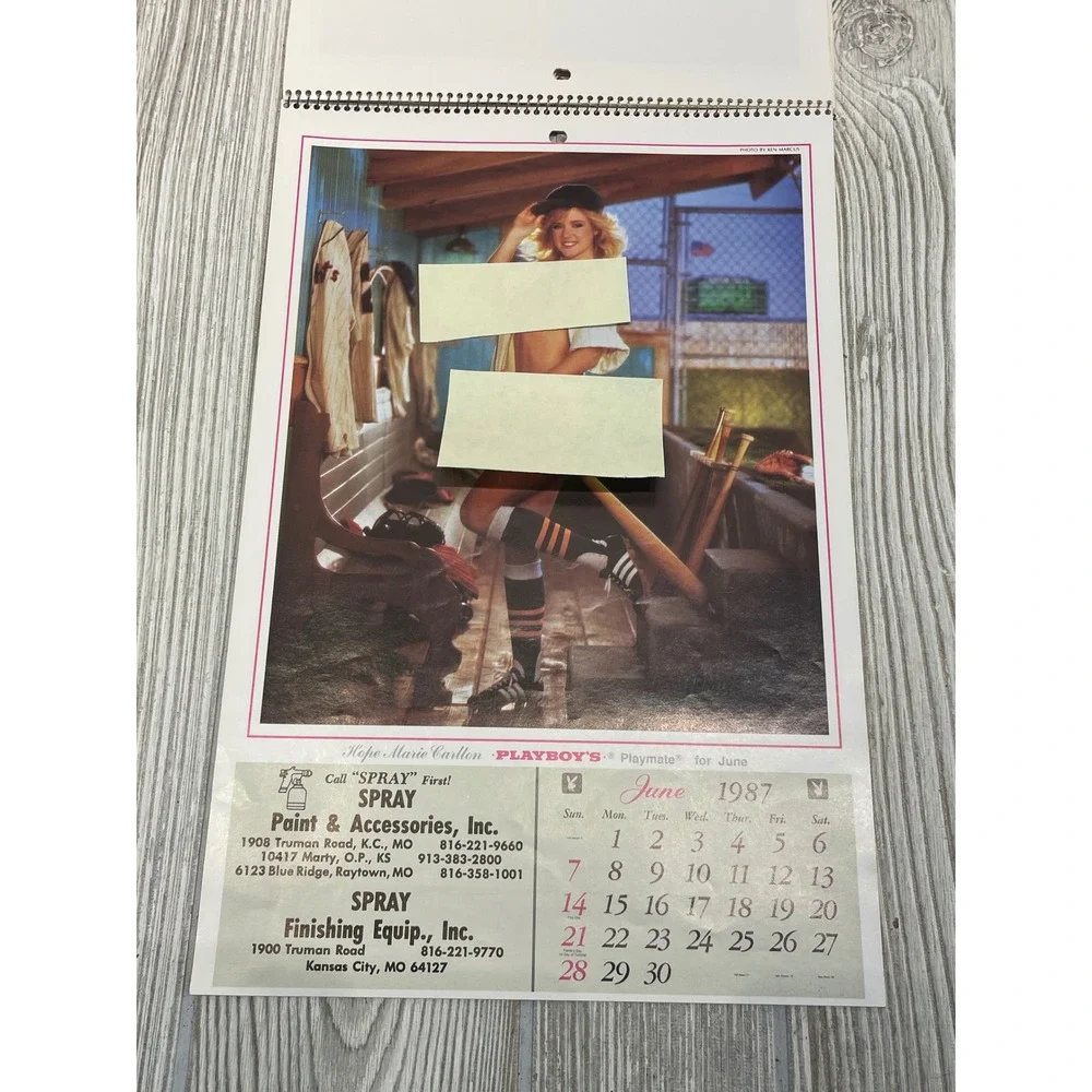 Vintage 1987 Playboy Playmate Wall Calendar Ken Marcus Photography Kansas City